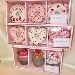 2023 New Cupcakes and Cashmere Cupcakes and Heart Donuts Valentines Decor